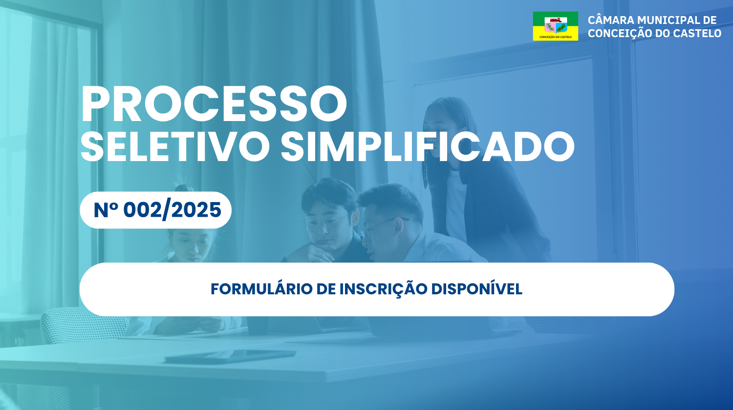 Formulário de Inscrição do Processo Seletivo Simplificado nº 002/2025
